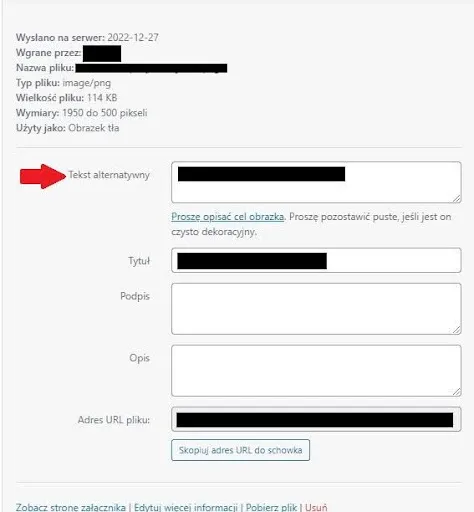 How to add an image alt attribute in WordPress?
