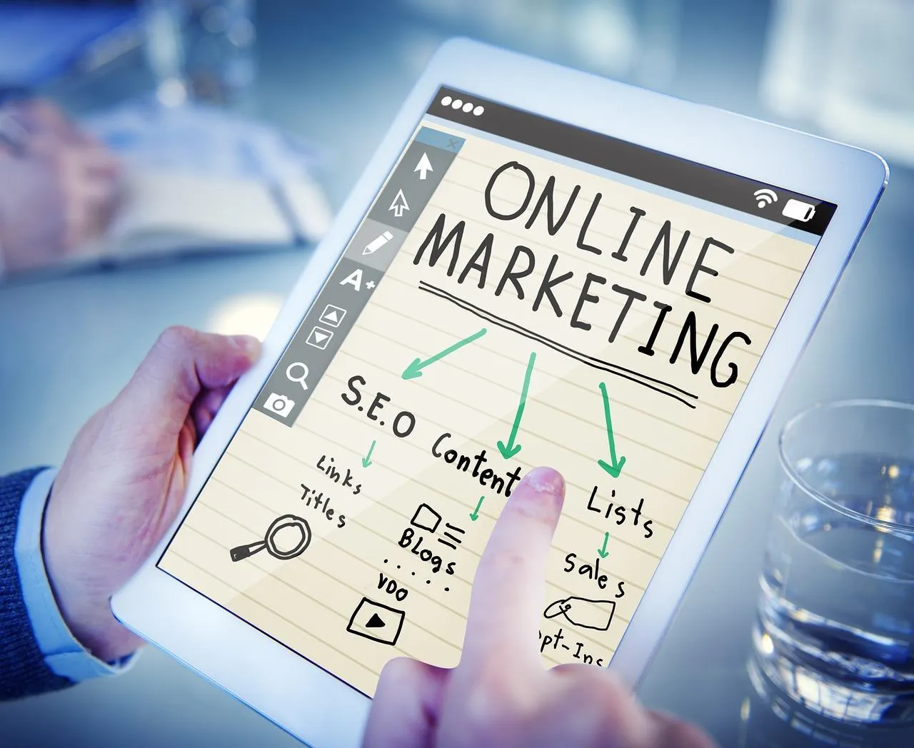 Internet marketing in an online store