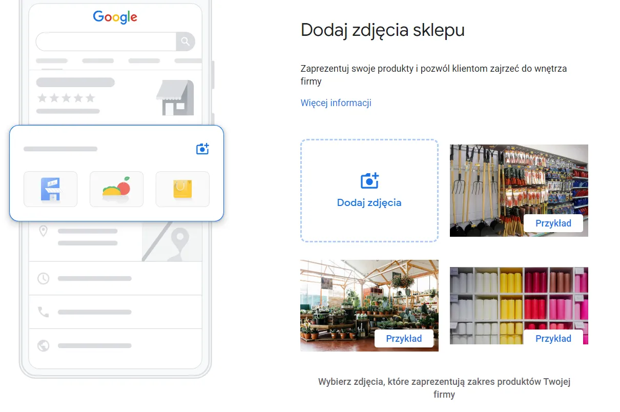 Google My Business - adding store photos
