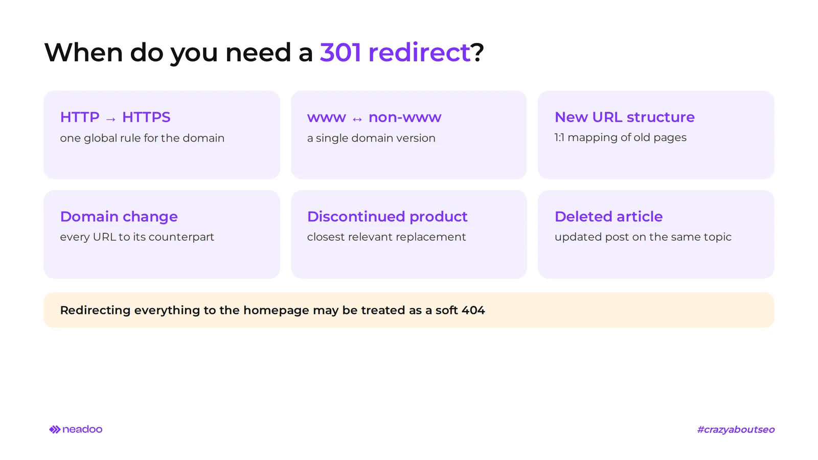 redirect scenarios