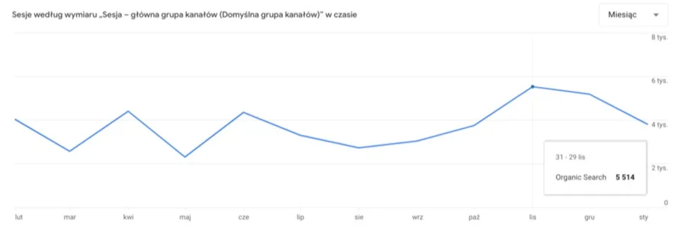 organic search - hotel SEO results in 2025